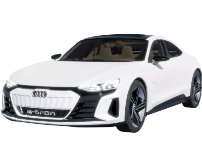 Car Rigged - Audi E-TRON 3D model