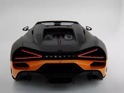 Bugatti Mistral 2024 Low-poly 3D model