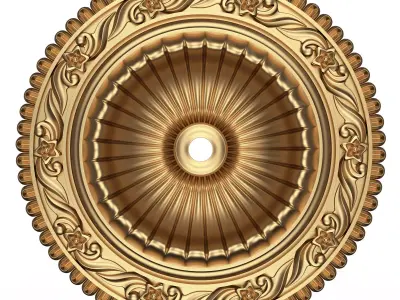 Ceiling Rosette 013 Low-poly 3D model