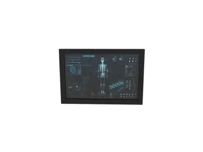 Sci-fi screen Free low-poly 3D model