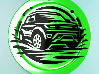 UNIQUE CAR KEYCHAIN - 3D PRINTED DESIGN 3D print model