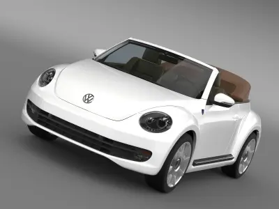 Karmann Beetle Cabrio 2014 3D model