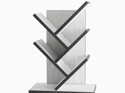 Small Bookshelf B 02 Low-poly 3D model
