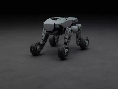 Sci-Fi Rover Low Quality Space Vehicle Free 3D model