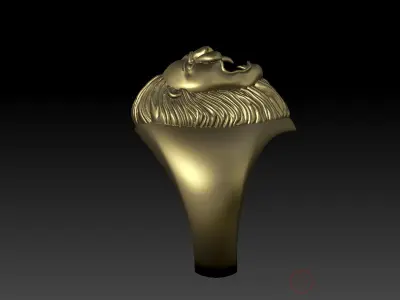 Lion Ring 3D model