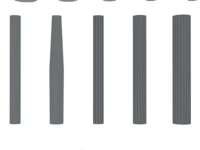 Column-Head-Base 3D model