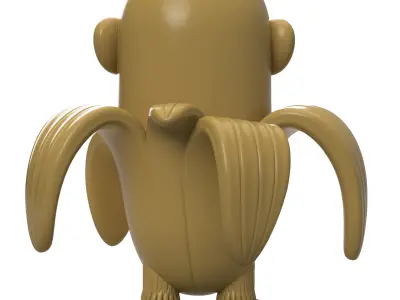 SHIMPANZINI BANANINI Free 3D print model