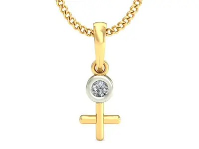 Solitaire Women Pendant 3dm STL OBJ FBX Renders Details 3D print model 52