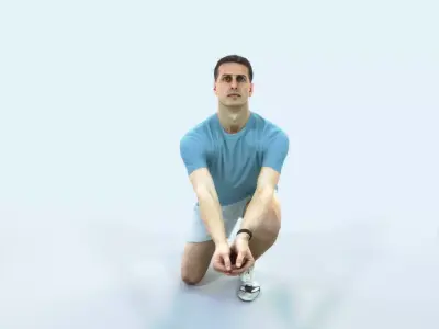 Romance 03F Volleyball Digging Sports Man Low-poly 3D model