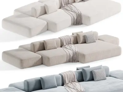 Cosy Island Modular Sofa 3D model