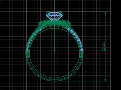 jewelry ring 01 3D print model