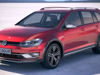 Volkswagen Golf Alltrack 2019 3D model