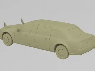Cadillac Presidential 3D print model