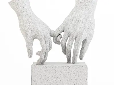 Bellaa Hand Statues Gesture Sign Sculpture 3D model