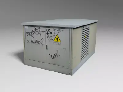 Transformer Box Low-poly 3D model