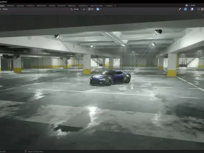 Parking Theme Environment  3D model