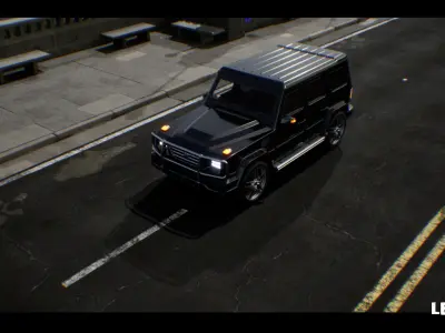 SUV 01 Driveable  Animated  Realistic Low-poly 3D model