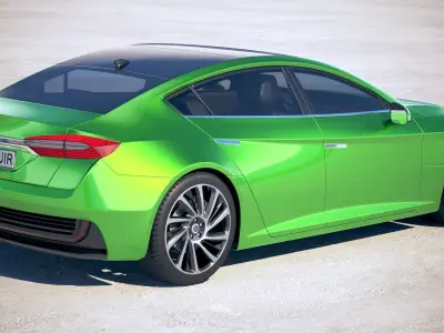 Generic Electric Sedan 2 2017 3D model