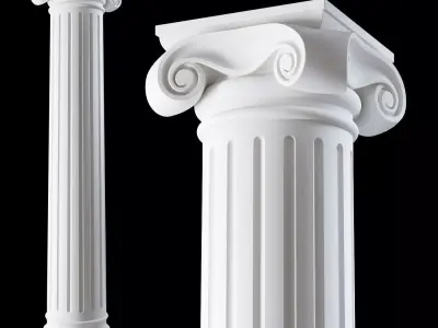 01 Ionic column order 3D model