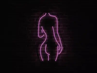 Neon 3D Model 13 - Body Shape 3 3D model