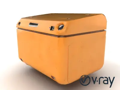 Futuristic Storage Box Design model pack Low-poly 3D model
