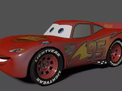 Lightning Mcqueen Character 3D model