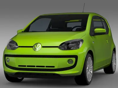 VW UP EcoFuel 3Door 2015 3D model