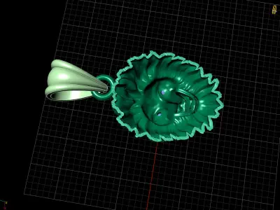 PENDANTS LION 3D print model