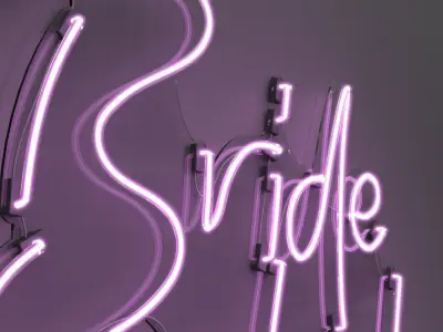 Bride To Be - Neon Sign 3D model