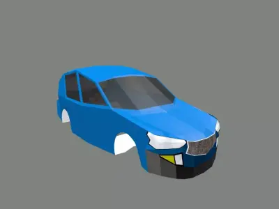 Car low poly Low-poly 3D model