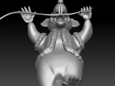 Cartoon rat 3D model