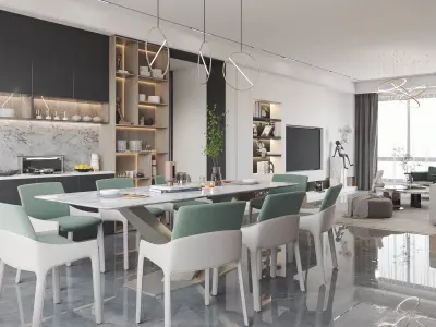 Luxury apartment 3 3D model