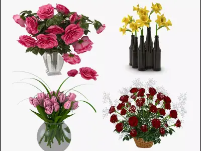 Flowers Collection 05 3D model