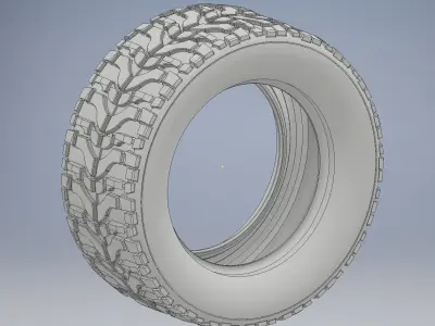 High Performance Off Road Tire  3D print model