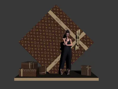 christmas Low-poly 3D model