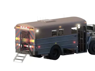 CONVERTED RESCUE BUS 3D model