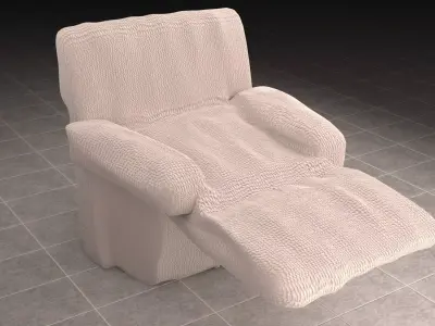 Lazy Boy Chair Low-poly 3D model