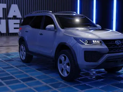 Toyota Fortuner Rigged 3D model
