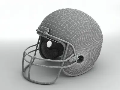 Football Helmet 3D model 5
