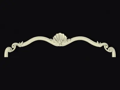 Central decor ornament for furniture 3D model 133