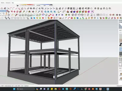 Mechanical parking 3d model 3D model