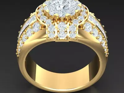 Luxury Men Rings Designs 4MR099 3D print model