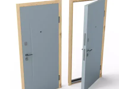 Racly Door 3D model