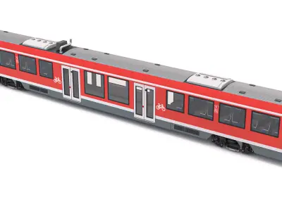 DB Regio Alstom Coradia LINT 81 Train 3D model