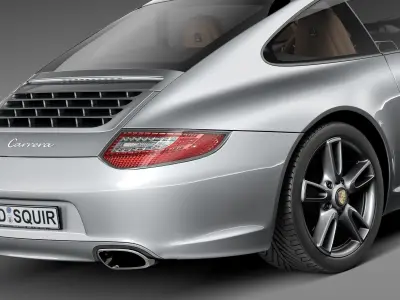 Porsche 911 Carrera 2011 997 coupe 3D model