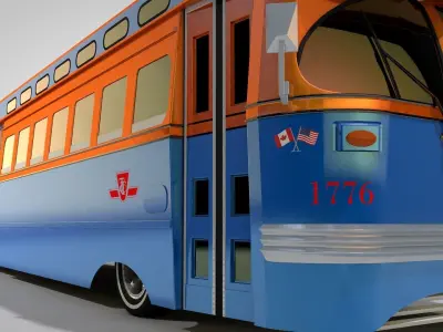 Vintage Bus 3D model