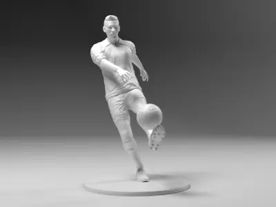 Footballer 03 Footstrike 08 Stl 3D print model