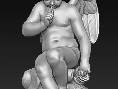 Angel boy 3d model 3D print model