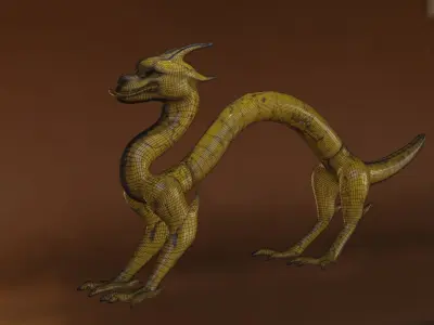 Porcelain dragon Free 3D model