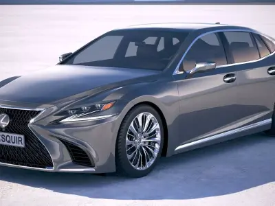 Lexus LS 500 2018 3D model